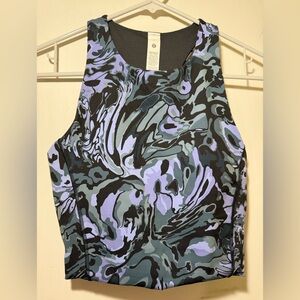 lululemon athletica Black and Purple Swirl Tank Top